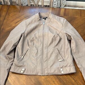 Apt. 9 Women's Light Brown Leather Jacket